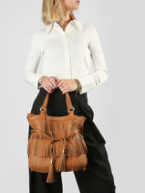 Handtas 150 Ans Lancel Bruin 150 ans A14095-vue-porte