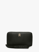 Portefeuille Tommy hilfiger Noir th logotape AW18699