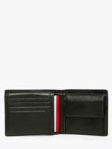 Portefeuille Cuir Tommy hilfiger Noir central AM14497-vue-porte