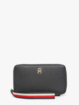 Portefeuille Tommy hilfiger Bleu th logotape AW18699