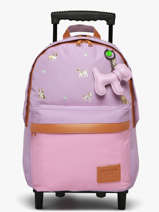 Sac A Dos � Roulettes 2 Compartiments Tann's Violet les fantaisies f 73195
