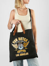 Tote Bag Oaks Avec Anses En Cuir Von dutch Noir bags OAKS-vue-porte