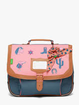 Cartable 1 Compartiment Tann's Rose les fantaisies f 35146