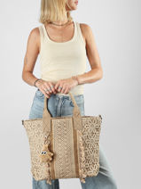 Sac Port� Main Boheme Miniprix Beige boheme A622-vue-porte