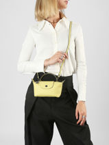 Longchamp Le pliage xtra Clutch Geel-vue-porte