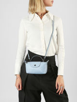 Longchamp Le pliage xtra Pochette Bleu-vue-porte