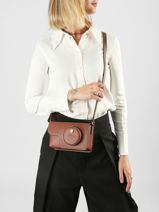Longchamp Epure Sac port� travers Marron-vue-porte