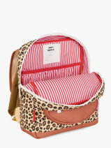 Sac � Dos Hello hossy Marron cool kids S6-vue-porte