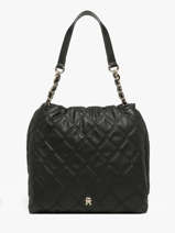 Sac Port� �paule Th Feminine Tommy hilfiger Noir th feminine  AW18719