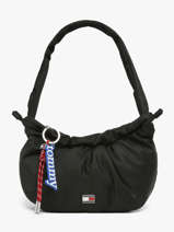 Schoudertas Tjw Icon Gerecycleerd Polyester Tommy hilfiger Zwart tjw icon AW18780