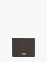 Portefeuille Leder Tommy hilfiger Bruin central AM14497