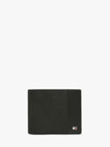 Portefeuille Leder Tommy hilfiger Zwart th soho AM14503