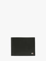 Portefeuille Cuir Tommy hilfiger Noir eton AM00651