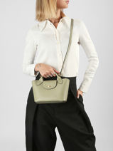 Longchamp Epure Cross body tas Groen-vue-porte