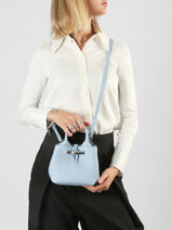 Longchamp Le roseau Sac port� main Bleu-vue-porte