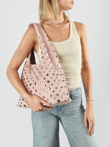 Sac Port� �paule Suede Miniprix Rose suede F9928-vue-porte