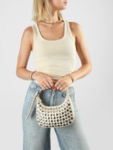 Sac Bandouli�re Gloss Miniprix Beige gloss F9921-vue-porte