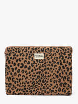 Housse Ordinateur Pc 13" Hindbag Marron leopard LE