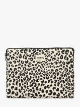 Housse Ordinateur Pc 13" Hindbag Beige leopard LE