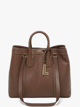 Sac Port� �paule Belleville Cuir Lancel Marron belleville A14269