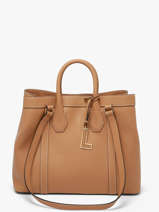 Sac Port� �paule Belleville Cuir Lancel Marron belleville A14269