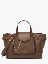Handtas Thea Leder Lancel Bruin thea A14222