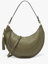 Sac Port� �paule Hoboheme Cuir Lancel Vert hoboheme A14217