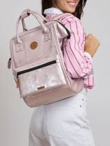 Adventurer Medium - Sac � Dos Cabaia Rose adventurer BAGS-vue-porte
