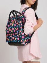 Adventurer Medium - Personaliseerbare Rugzak Cabaia Zwart adventurer BAGS-vue-porte