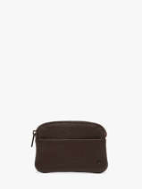 Portemonnee Leder Madras Etrier Bruin madras EMAD339