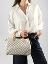 Handtassen Second Life Louis vuitton Blauw second life DU1098-vue-porte