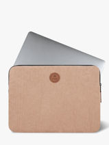 Laptophoes Met 16" Laptopvak Cabaia Groen accessoire SLEEVE16-vue-porte