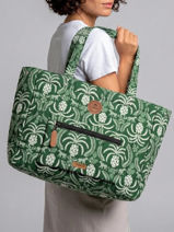 Sac Port� �paule A4 Adventurer Polyester Recycl� Cabaia Vert adventurer TOTEBAGL-vue-porte