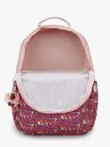 Rugzak 2 Compartimenten Met 15" Laptopvak Kipling Roze back to school KI6101-vue-porte