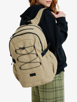 Sac � Dos 2 Compartiments Roxy Beige back to school RJBP4894-vue-porte