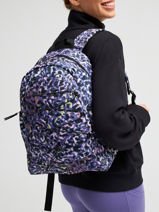 Sac � Dos 2 Compartiments Roxy Violet back to school RJBP5052-vue-porte