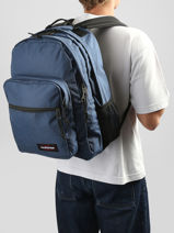 Sac � Dos Morius 2 Compartiments Eastpak Bleu pbg authentic PBGK40F-vue-porte