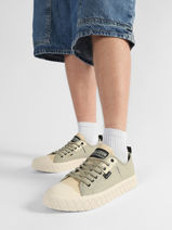 Sneakers Palladium Vert men 4634230-vue-porte