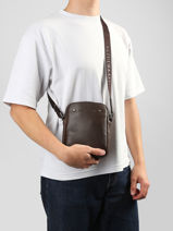 Sac Bandouli�re Arthur & aston Marron danny 5-vue-porte