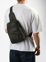 Sac Bandouli�re Achilles Cuir Arthur & aston Noir achille 2-vue-porte