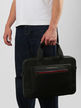 Porte Documents (main) Tommy hilfiger Noir th foundation AM14158-vue-porte