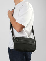 Sac Bandouli�re Tommy hilfiger Noir th repreve AM14515-vue-porte