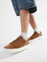 Sneakers Uit Leder Tommy hilfiger Bruin men 5880GVQ-vue-porte