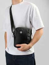 Cross Body Tas Serge blanco Zwart pop POP13005-vue-porte