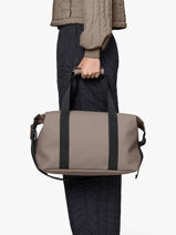 Hilo Weekend Bag Small - Sac De Voyage Cabine Rains Beige travel 14220-vue-porte
