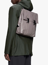 Msn Bag Mini - Rugzak 1 Compartiment Rains Roze city 13310-vue-porte