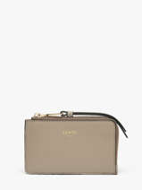 Porte-cartes Origami Cuir Lancel Beige origami A13422