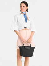 Longchamp Le pliage one Sac port� main Jaune-vue-porte
