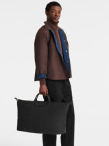 Longchamp Le pliage one Reistassen Geel-vue-porte