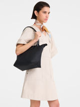 Longchamp Le pliage one Schoudertas Geel-vue-porte